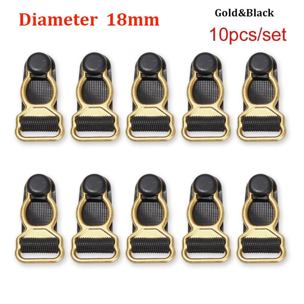 10pcs 12mm/18mm Suspender Ends Hooks Nylon Suspender Clips Corset Leg Garter Belt Clip