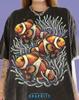 Vintage Clownfish Comfort Colors® Tshirt, Ocean Lover Retro Marine Life Faded Sea Nature Y2K Streetwear 90S Aquarium Fish,