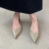 Sheepskin Version~ Minimalist Style Flat Shoes Women's One-pedal Temperament Pointed Single Shoes Commuting Shallow Mouth Leather Women's Shoes