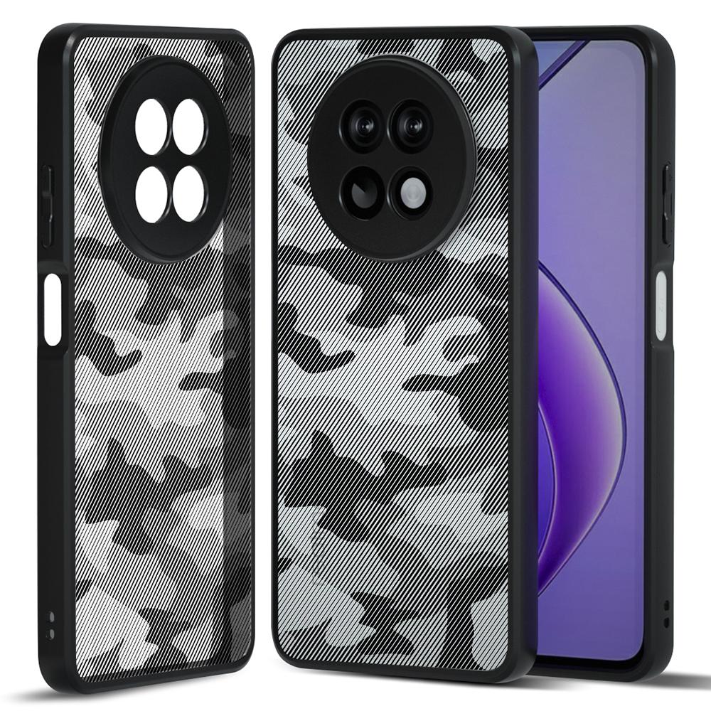 

IBMRS For Realme 12 5G/12x 5G Case Hard PC Back Flexible TPU Frame Phone Cover Artistic Camouflage