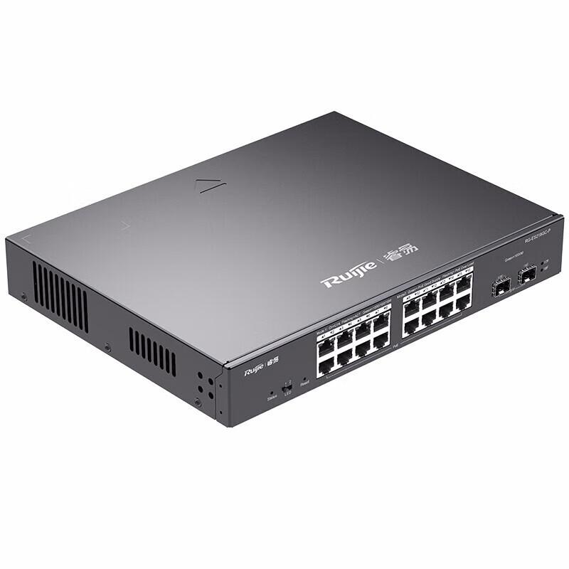 

Ruijie 16-Port Gigabit Layer 2 Managed PoE Switch