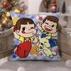 Peko Lollipop Happy Girl Cute Pattern Pillow Case Comfort Sofa Bed Silky Elegant Invisible Zipper Decorative Cushion Cover