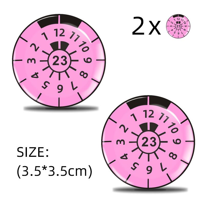 

Car Stickers and Decals Round Car Window Stickers Automotive Stickers Waterproof License Plate Decor Automotive Decals for Most