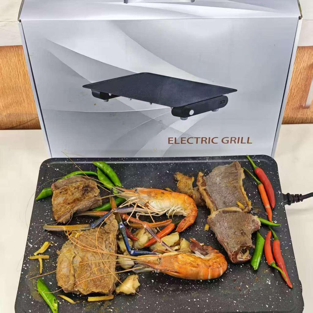 Smokeless Non-stick Multi-functional Electric Griddle and BBQ Pan