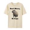 Funny Guinea Pig Print Men's T-Shirt Summer Vintage Kawaii Men's Women's Surfing Beach T-Shirt Unisex Breathable Casual Top
