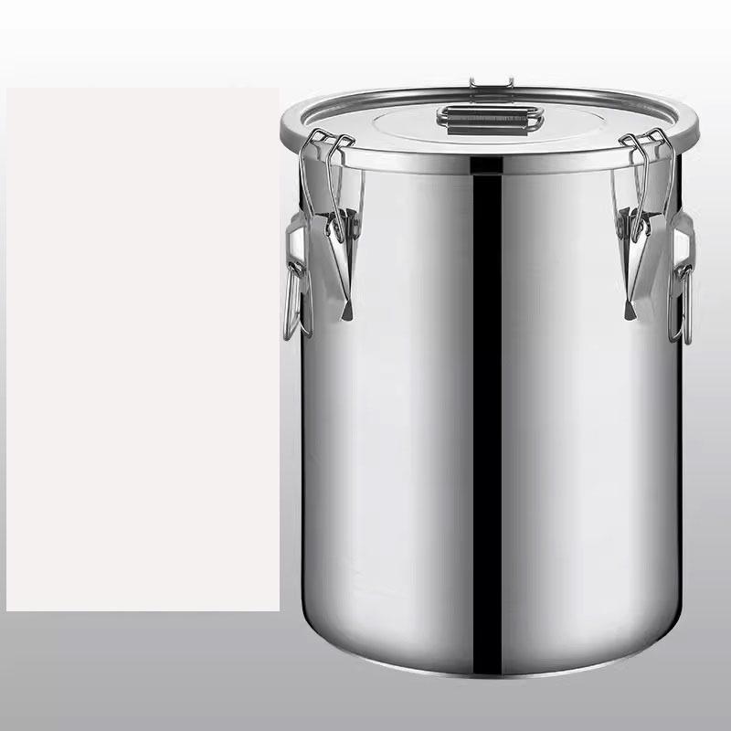 Герметичное многоцелевое ведро из нержавеющей стали 304 для супа, риса, масла, чая и заваривания 6L