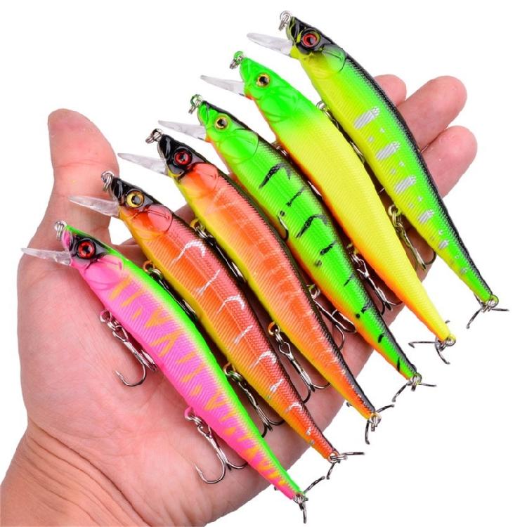 Artificial Minnow Fishing Lures Wobblers Fishing Accessories 12cm 13.7g Crankbait Swimbait Hard Crankbaits with Hook