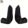Modern Minimalist Bookends Resin Sculpture, Black Hands Shaped Book Holder for Shelf Display, Elegant Home Decor for Living Room