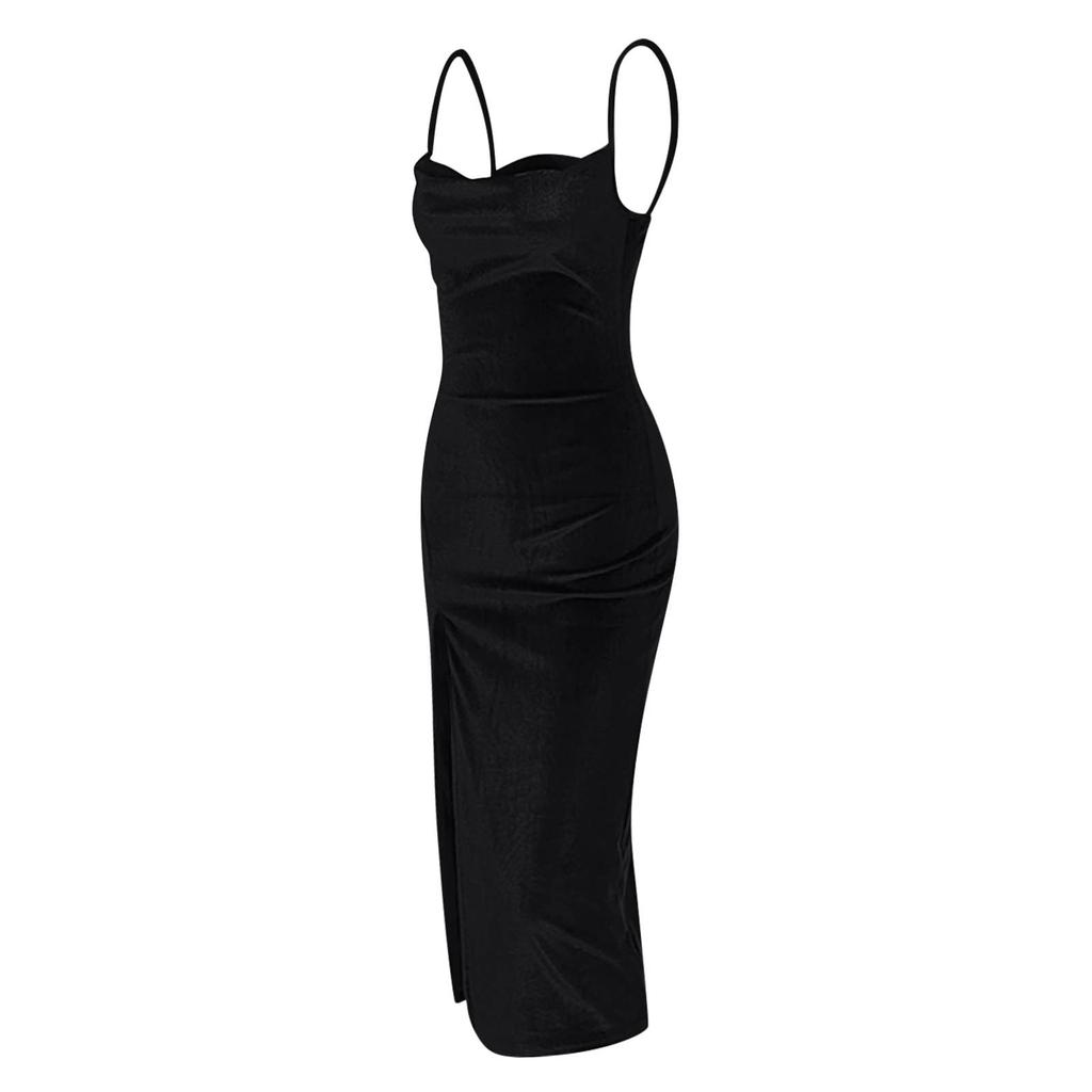 Women's Casual  Fashion Sexy Slim Slit Sling Dress