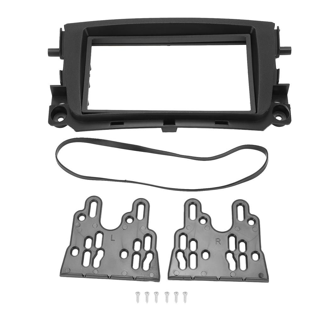 2Din Car Radio Stereo Fascia Frame CD Panel Trim ABS Replacement for Mercedes Benz Smart Fortwo 2011