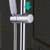 Shower Rail Slide Adjustable Hand Bracket for Slide Bar 18-25MM Diameter Polished Chrome Replacement Handheld Shower Head Holder