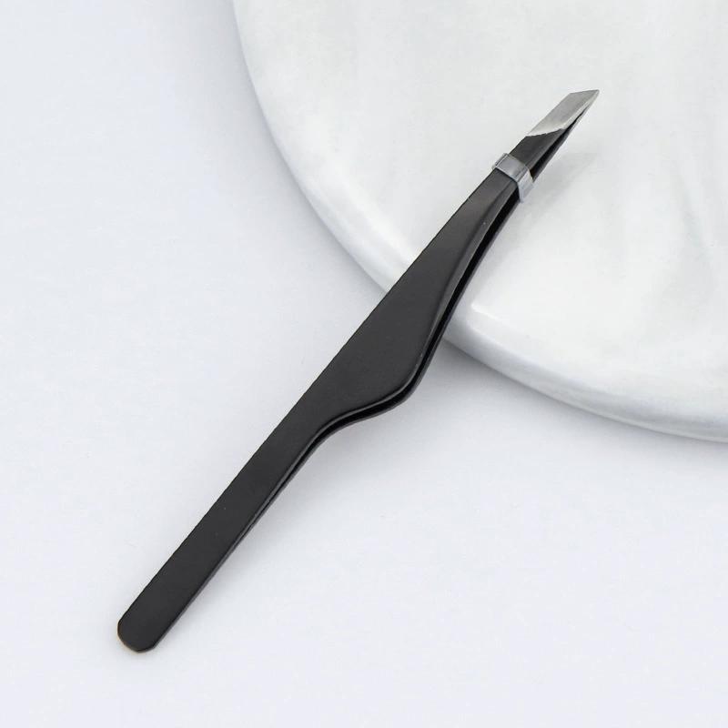 

Пинцеты для удаления волос из нержавеющей стали, пинцеты для бровей со скошенным кончиком, с острым кончиком, с плоским кончиком, косметические инструменты для макияжа