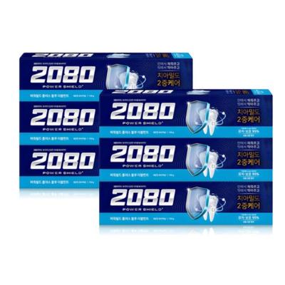2080 Power Shield Pasta do zębów Niebieska Podwójnie Miętowa 150g (6 szt)