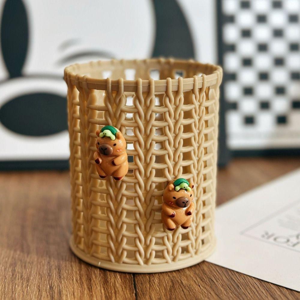 

Multifunctional Desktop Storage Box Hollow Pencil Box Versatile Pen Holder Stationery