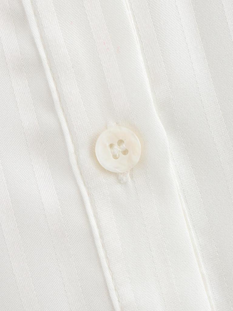 2025 Spring Women's European & American Style Simple White Silky Sun Protection Long Sleeve Shirt