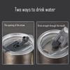 260/360ML Eggshell Beer Mug With Lid And Stainless Steel Straw,Double Layer Pure Titanium,Insulated,Crystal U-shaped Water Cup