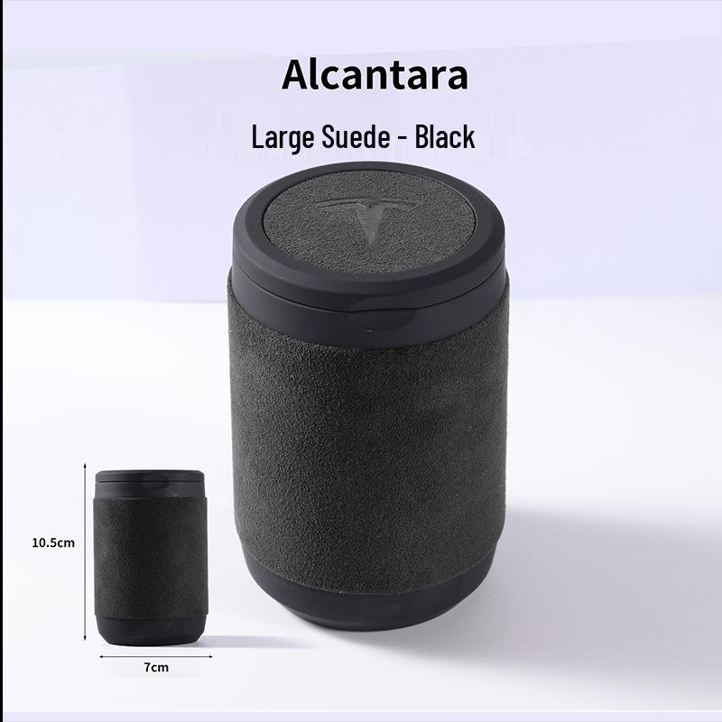 Tesla Model Y/3 Car Ashtray with Lid - Red Interior Decoration