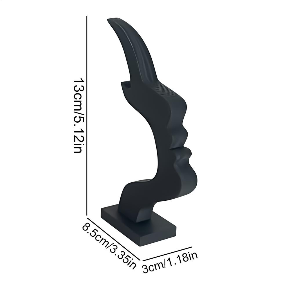 

Eyeglass Holder Stand 3D Printing Abstract Side-Profile Glasses Display Stand Eyeglass Displaying Racks for Bedroom Shelf Table чёрный