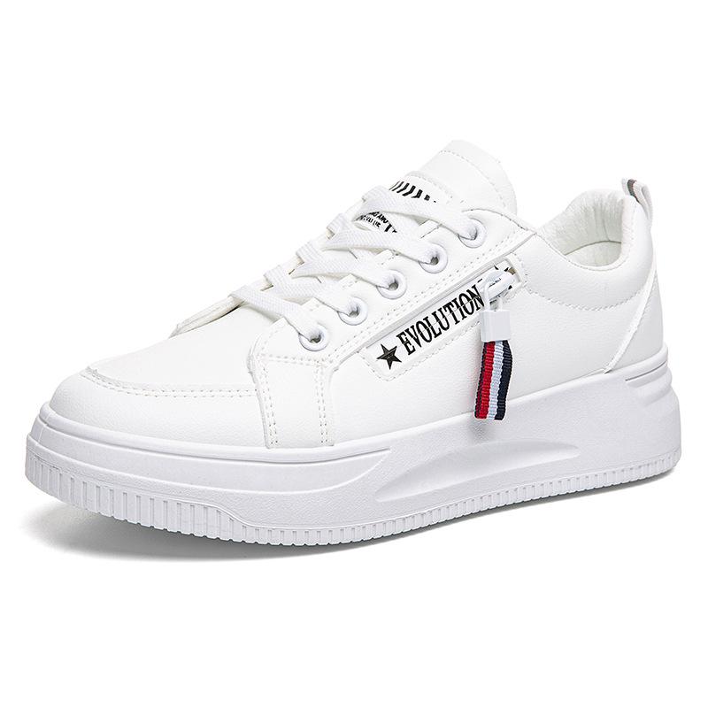 [Customization] Thick-soled Little White Shoes for Women's Spring 2025 New Leather Board Shoes Versatile and Popular Casual Sports Women's Shoes