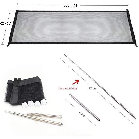 Foldable Mesh Dog Gate Indoor No Drill Pet Gates Portable Puppy Guard Isolation Fence Pet Screen Door for Doorways, Stairs, Hallways 71" X 31.5" 4