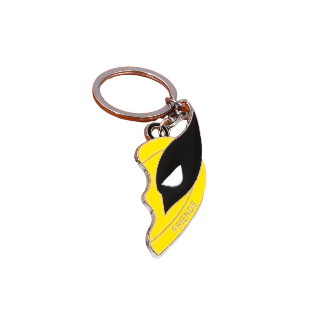 

Брелок Дэдпул Росомаха Пара Сердечко Украшение Подарок Другу Yellow