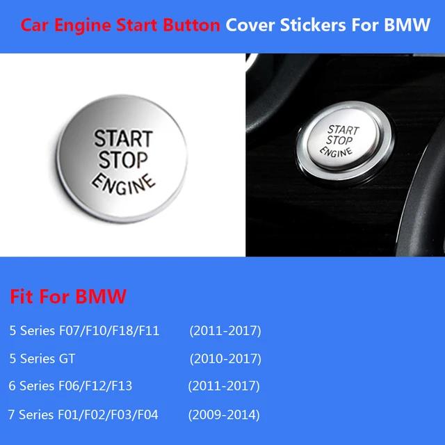 Chrome Button Stickers Cover Trim For BMW 5 6 7 Series X3 X4 X5 X6 F10 F07 F11 F01 F02 F06 F12 F25 Interior Hanbrake Accessories