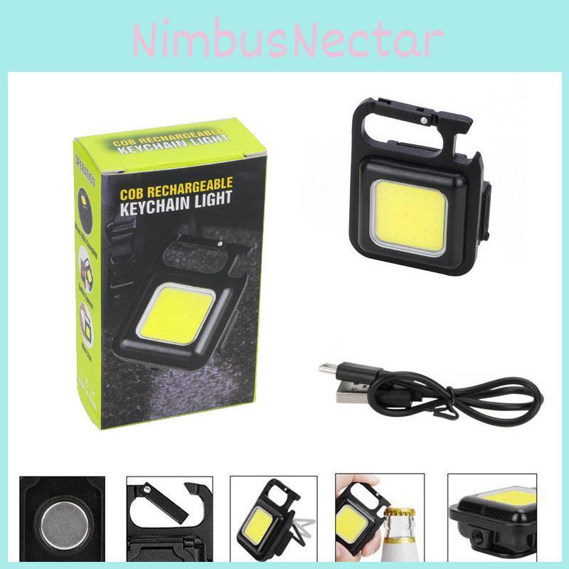 Compact Aluminum Alloy Flashlight Portable Keychain Light With Rechargeable Battery Super Bright Led Characters)