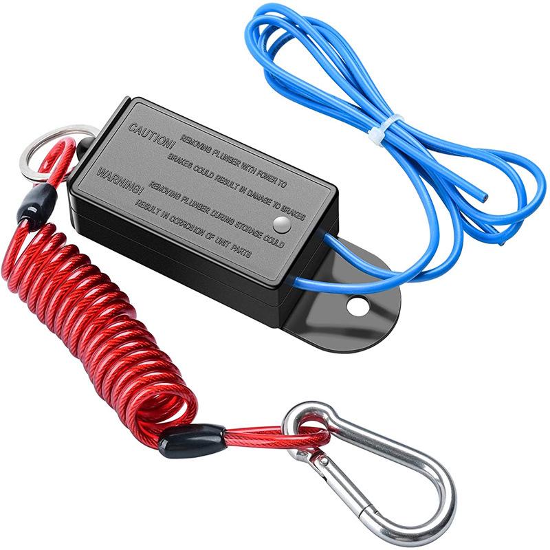 4ft Coiled Breakaway Cable & Electric Brake Switch for RV Trailers Standard size for RV trailers