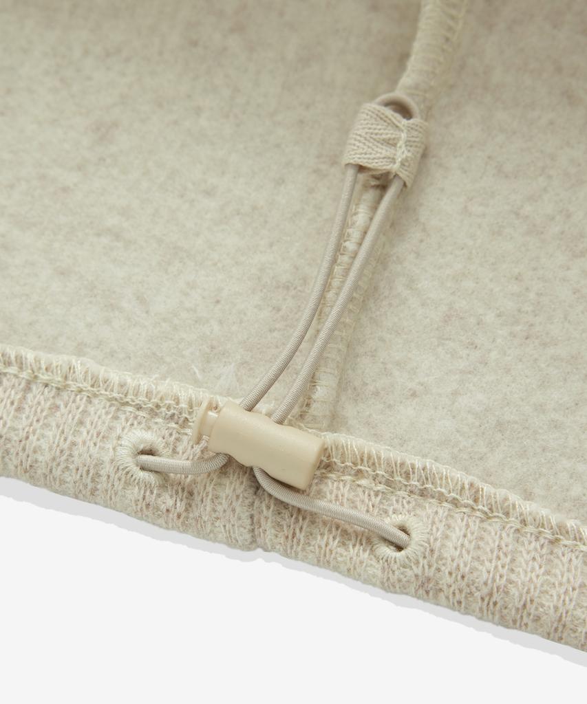 COVERNAT WOMAN Henley Neck Sweatshirt Oatmeal