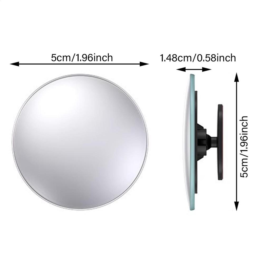 Tuyhnj Convex Mirror, Car, Side Mirror, Blind Spot, Auxiliary Observation Mirror, 2 Pack, Adjustable
