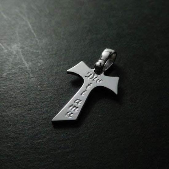Tau Cross God Love You Pendant Silver Cross