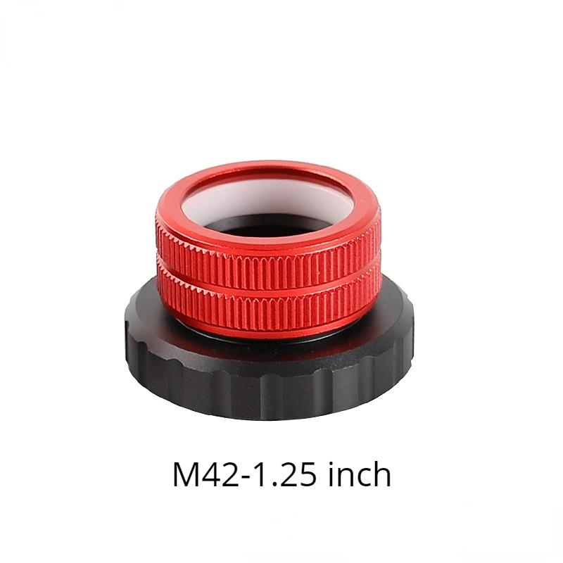 Quick Lock 2 inch/M42/M48 to 1.25 inch Coaxial Lock Interface Adapter for Astronomical Telescope Accessories Eyepiece Interface