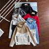 2025 Fall Unisex Knit Tracksuit Set Casual Sport Hooded Jacket Pants Couple Matching Outfit Daily Wear