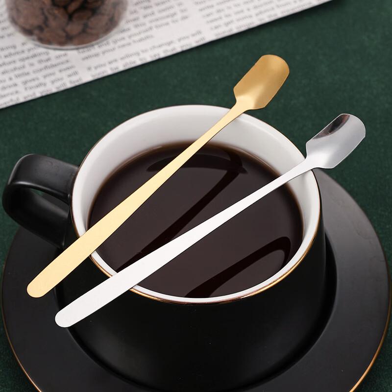 Pabei 20-Piece Stainless Steel Square Head Coffee & Dessert Spoon Set
