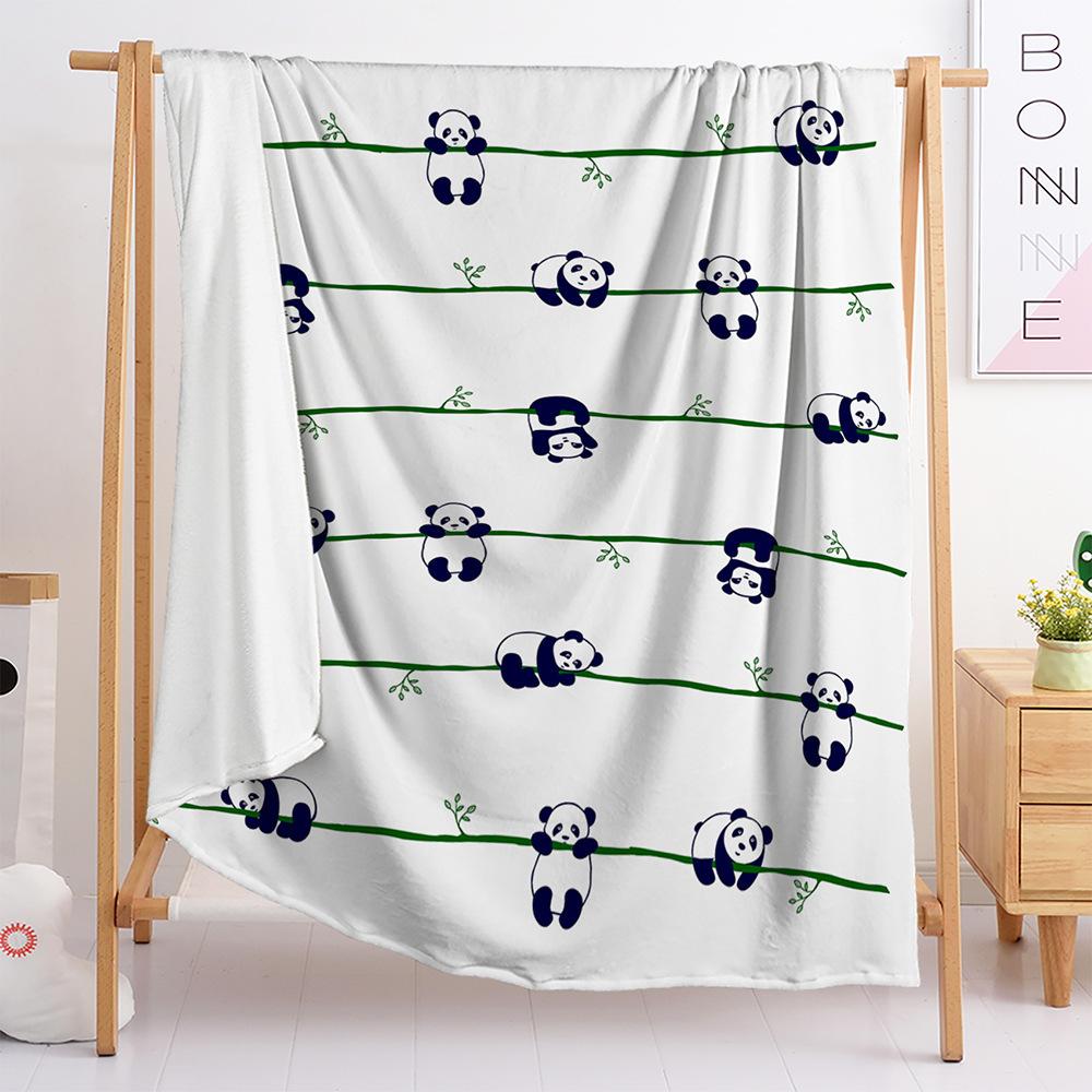 Blanket Cute Panda Blanket Flannel Bedroom Office Blanket Blanket Universal