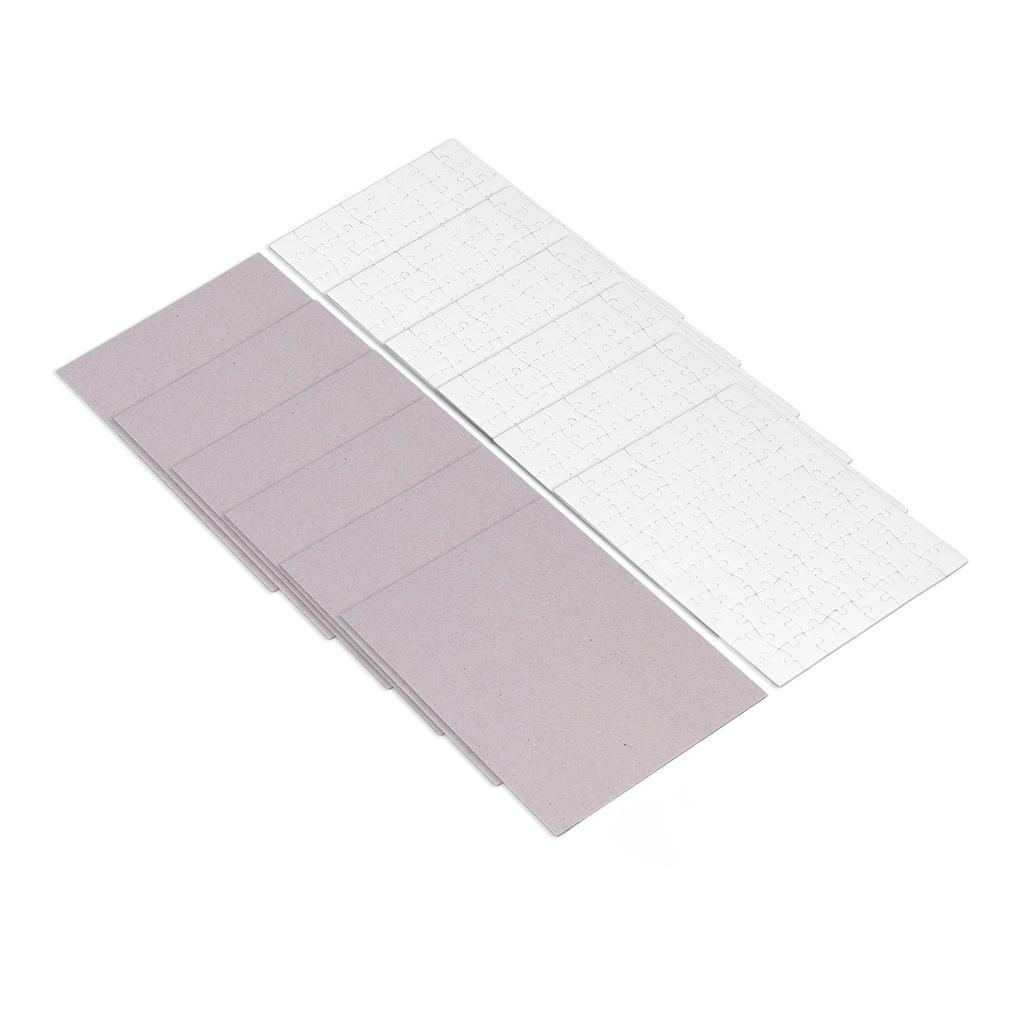 6 Set Sublimation Blanks Puzzles DIY Thermal Transfer Heat Press Printing Crafts 7.8x5.7in