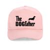 The Dogfather Dachshund Sausage Dog Baseball Cap Fashion Summer Unisex Unisex Adjustable Snapback Hats