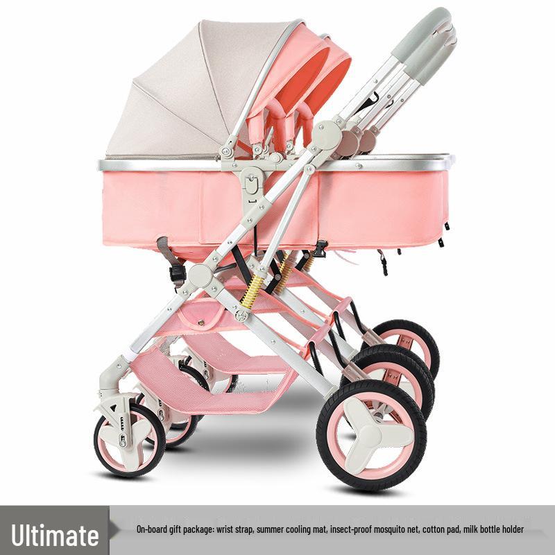 Detachable Twin Dragon & Phoenix Lightweight Folding Stroller for Newborns and Infants
