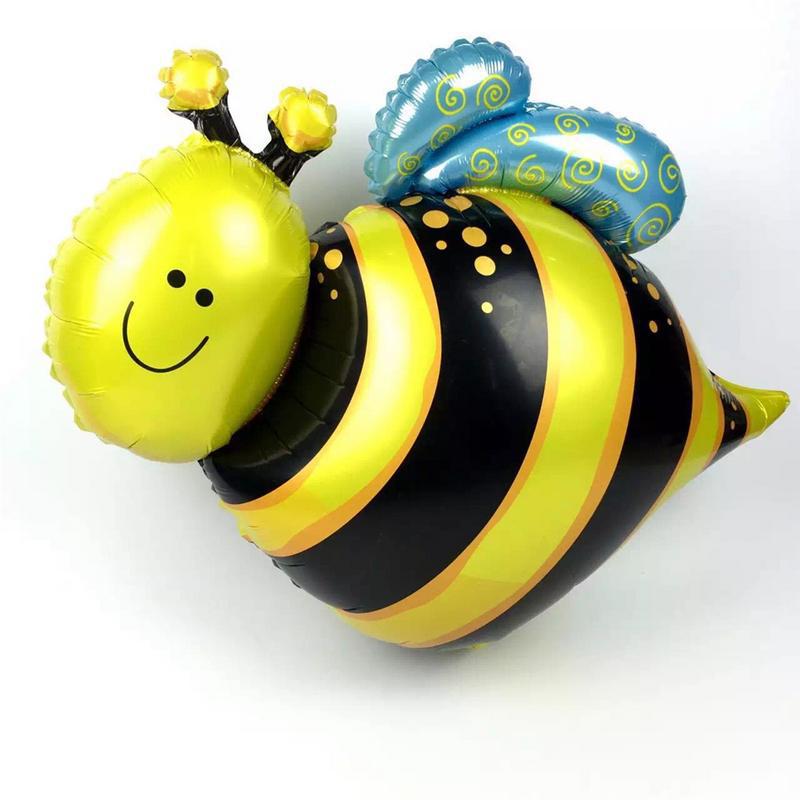 Bee Aluminum Film Balloon Yellow Polka Dot Black Polka Dot Package Ladybug Birthday Party Decoration Wedding Balloon