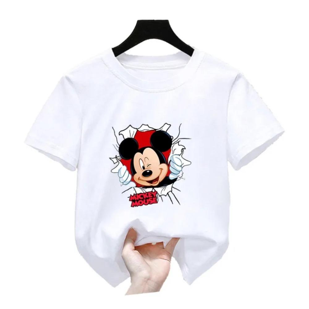 Детская летняя одежда с принтом мыши Детская футболка 150