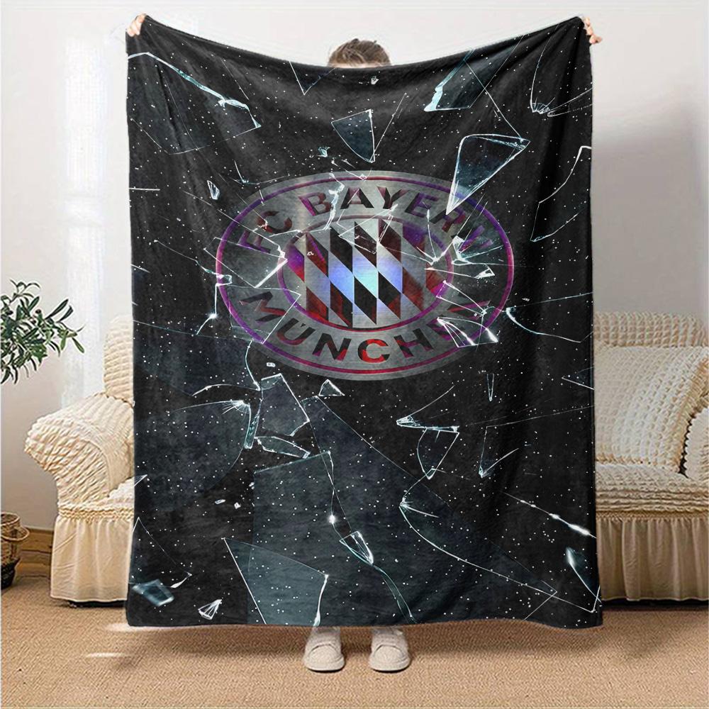 Bayern Munich Stars Blanket Soft Warm Cozy Perfect for Sofa Bedding Couch for All Seasons Digital Print Suitable for Gifting Relatives and Friends