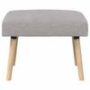 Bench Uni Light Gray 60 X 40 X 45 Cm Boucle