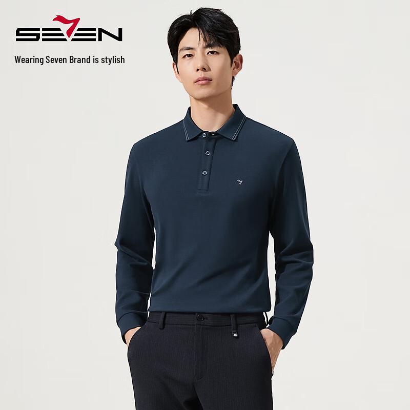 Septwolves Men s Far-Infrared Heating Long-Sleeve Polo Shirt M
