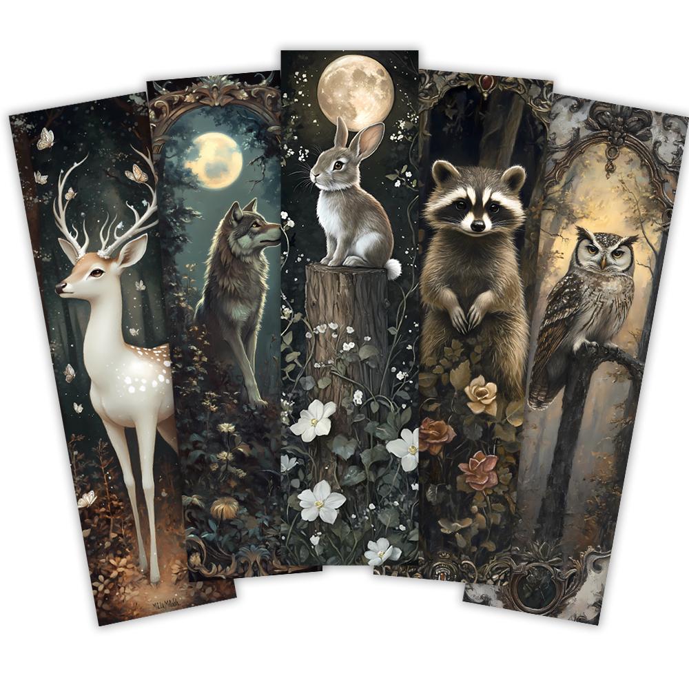 32pcs, Forest Animal Bookmarks, Back To School Season, Christmas, Halloween, Suitable for Teachers, Readers, Birthday Gifts.
