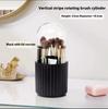 Organisateur de pinceaux de maquillage avec couvercle, rotatif à 360°, boîte de rangement pour pinceaux de maquillage