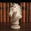 Horse Head Bust European-Style Statue Tan for Entryway