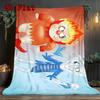 Gram's Lazy Brothers 2D Flat Pattern Flannel Blanket High Quality All Seasons Warmth and Comfort Perfect for Christmas Gifts.MMT0918236