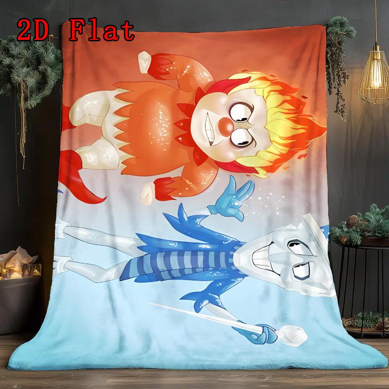 Gram's Lazy Brothers 2D Flat Pattern Flannel Blanket High Quality All Seasons Warmth and Comfort Perfect for Christmas Gifts.MMT0918236