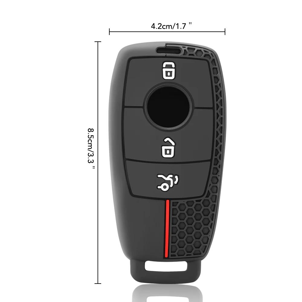 Silicone key cover For Mercedes Benz W177 W205 W213 W222 G63 X167 A C E S G GLS Class Maybach Car Key Cover Case Shell Fob Bag