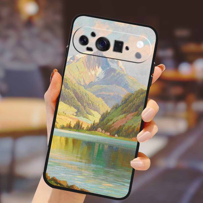 For Google Pixel 10 Pro XL Cover Silicone TPU Phone Case for Pixel10 Pro XL Flowers Gift Para Black Back Soft Protective Capas